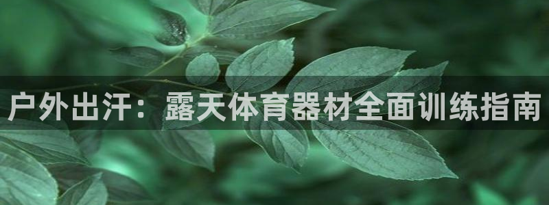 耀世集团董事长是谁啊：户外出汗：露天体育器材全面训练