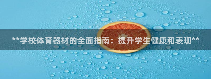 耀世盛典官网入口：**学校体育器材的全面指南：提升学
