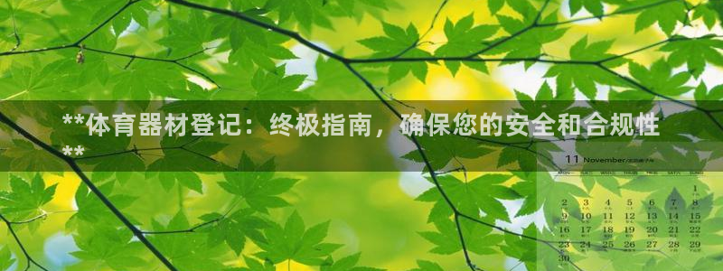 耀世娱乐平台官网登录入口网址：**体育器材登记：终极
