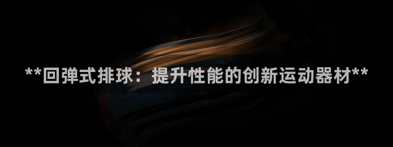 耀世平台华 5O6917 平台：**回弹式排球：提升
