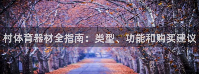 耀世娱乐脚本下载官网：村体育器材全指南：类型、功能和