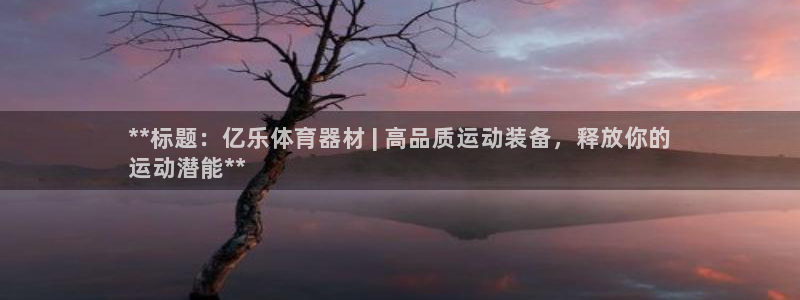 耀世娱乐平台官网入口：**标题：亿乐体育器材 | 高