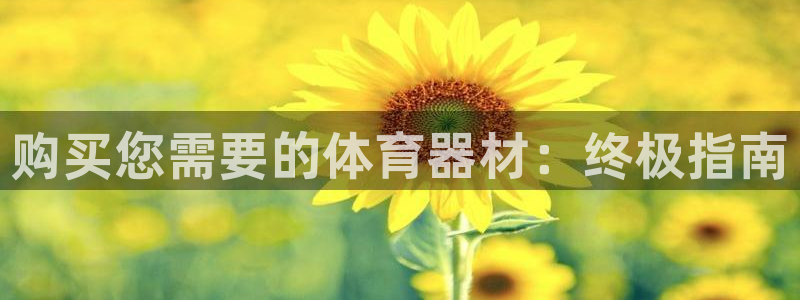 耀世娱乐登陆官网：购买您需要的体育器材：终极指南