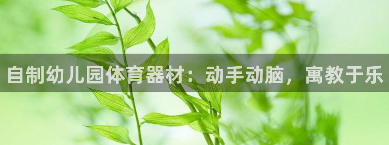 耀世集团董事长耀阳：自制幼儿园体育器材：动手动脑，寓