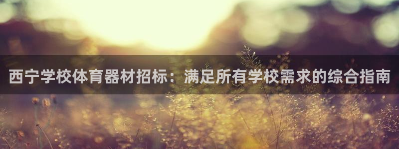 耀世盛典官网：西宁学校体育器材招标：满足所有学校需求