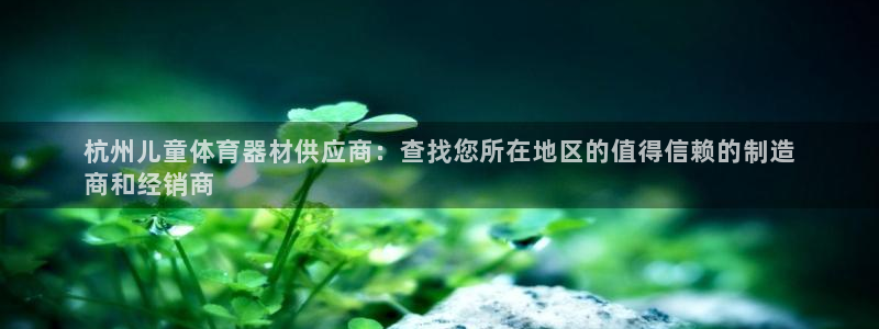 耀世兵权：杭州儿童体育器材供应商：查找您所在地区的值